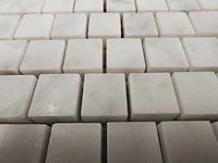 Natuursteen marmer wit 30x30 cm mozaïektegel 150 stuks - afbeelding 7 van  8