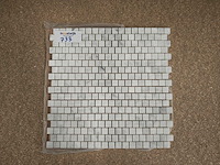 Natuursteen marmer wit 30x30 cm mozaïektegel 9 m² - afbeelding 2 van  8