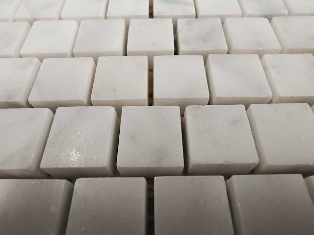 Natuursteen marmer wit 30x30 cm mozaïektegel 9 m² - afbeelding 7 van  8