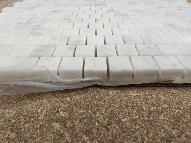 Natuursteen marmer wit 30x30 cm mozaïektegel 9 m² - afbeelding 4 van  8