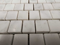 Natuursteen marmer wit 30x30 cm mozaïektegel 9 m² - afbeelding 7 van  8