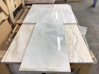 Natuursteen marmer wit gepolijst 30x60x2 cm tegels 60 m² - afbeelding 6 van  7