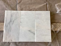 Natuursteen marmer wit gezoet vloertegel 15,2x30,5 cm 66 m² - afbeelding 1 van  15