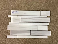 Natuursteen marmer wit mozaïektegel 28x43,5 cm 21 stuks - afbeelding 2 van  8