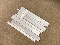 Natuursteen marmer wit mozaïektegel 28x43,5 cm 21 stuks - afbeelding 3 van  8