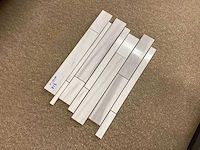 Natuursteen marmer wit mozaïektegel 28x43,5 cm 21 stuks - afbeelding 4 van  8