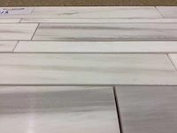 Natuursteen marmer wit mozaïektegel 28x43,5 cm 21 stuks - afbeelding 5 van  8