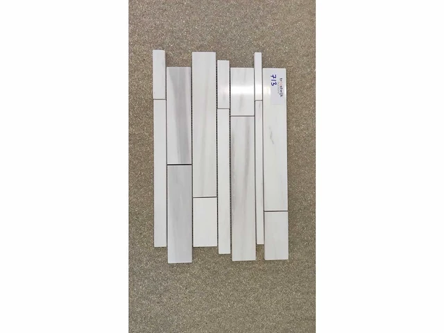 Natuursteen marmer wit mozaïektegel 28x43,5 cm 21 stuks - afbeelding 8 van  8