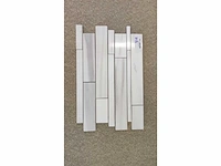 Natuursteen marmer wit mozaïektegel 28x43,5 cm 21 stuks - afbeelding 8 van  8