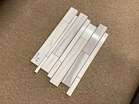 Natuursteen marmer wit mozaïektegel 28x43,5 cm 21 stuks - afbeelding 4 van  8