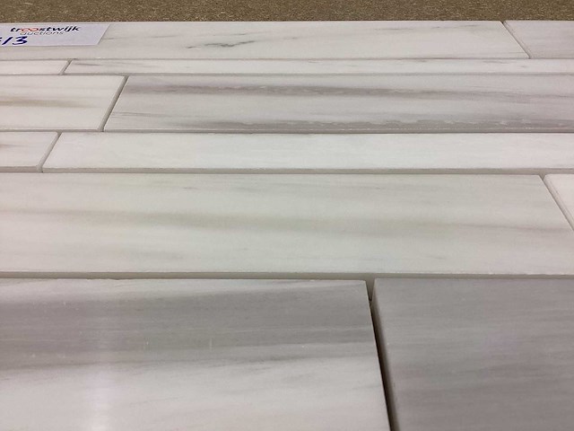 Natuursteen marmer wit mozaïektegel 28x43,5 cm 21 stuks - afbeelding 5 van  8