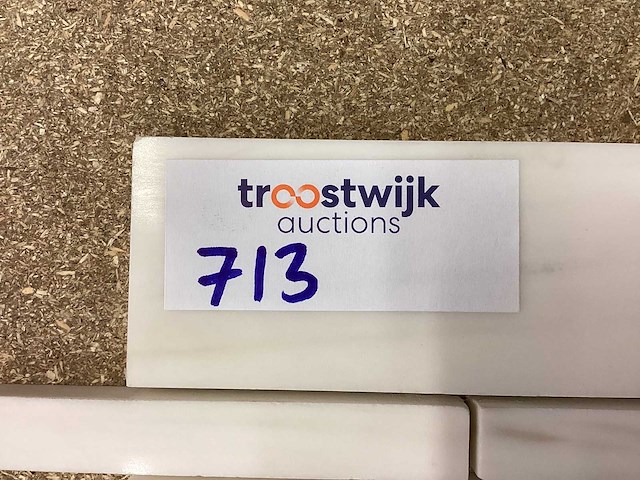 Natuursteen marmer wit mozaïektegel 28x43,5 cm 21 stuks - afbeelding 6 van  8