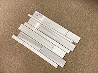 Natuursteen marmer wit mozaïektegel 28x43,5 cm 21 stuks - afbeelding 3 van  8