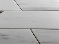 Natuursteen marmer wit mozaïektegel 52x35 cm 135 stuks - afbeelding 5 van  7