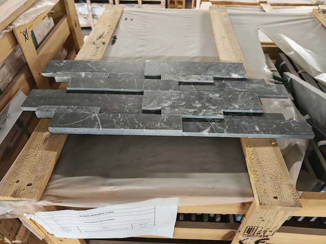 Natuursteen marmer zwart honed 15x61x2 cm tegels 41,21 m² - afbeelding 3 van  6
