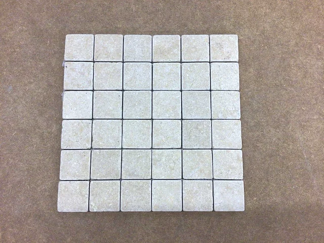 Natuursteen travertin beige mozaïektegel 30,5x30,5 cm 4,65 m² - afbeelding 1 van  3