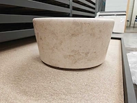 Natuursteen travertin beige waskom 40x21 cm - afbeelding 2 van  8