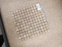 Natuursteen travertin dark noce mozaïektegel 30,5x30,5 cm 59 stuks - afbeelding 3 van  7
