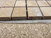 Natuursteen travertin dark noce mozaïektegel 30,5x30,5 cm 59 stuks - afbeelding 5 van  7