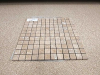 Natuursteen travertin dark noce mozaïektegel 30,5x30,5 cm 59 stuks - afbeelding 7 van  7