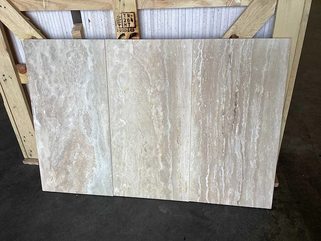 Natuursteen travertin ivory vloertegel 30,5x61 cm 60,28 m² - afbeelding 7 van  14