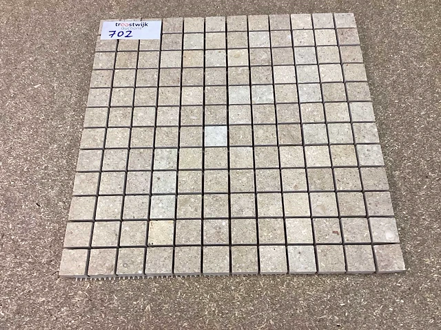 Natuursteen travertin noce mozaïektegel 30,5x30,5 cm 50 stuks - afbeelding 1 van  7