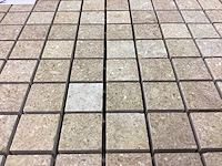 Natuursteen travertin noce mozaïektegel 30,5x30,5 cm 50 stuks - afbeelding 3 van  7
