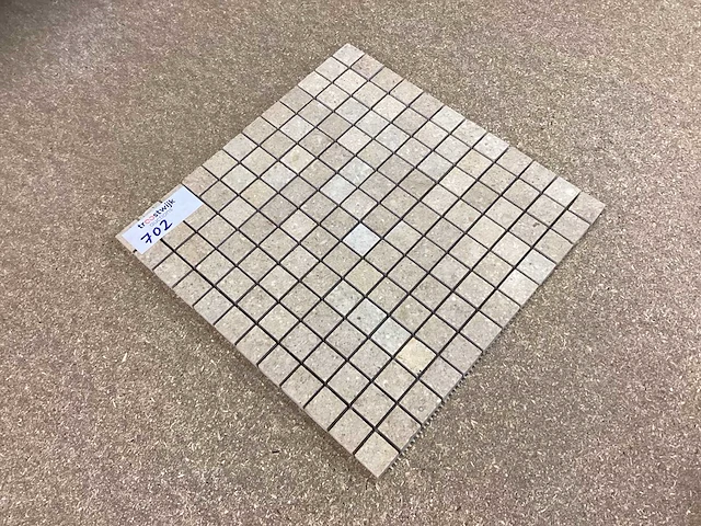 Natuursteen travertin noce mozaïektegel 30,5x30,5 cm 50 stuks - afbeelding 4 van  7