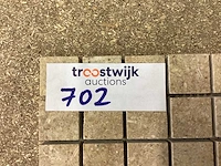 Natuursteen travertin noce mozaïektegel 30,5x30,5 cm 50 stuks - afbeelding 6 van  7