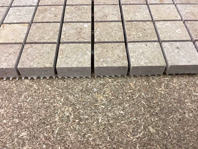 Natuursteen travertin noce mozaïektegel 30,5x30,5 cm 50 stuks - afbeelding 7 van  7