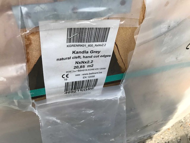 Natuursteen tuintegels ca 20,85 m2 kandla grey - afbeelding 3 van  3