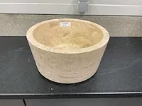 Natuursteen waskom - afbeelding 1 van  4