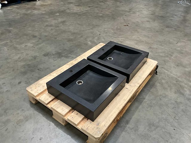 Natuursteen wastafel (2x) - afbeelding 2 van  6
