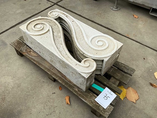 Natuurstenen poten (2x) - afbeelding 1 van  3