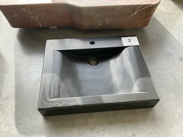 Natuurstenen waskom - afbeelding 1 van  2
