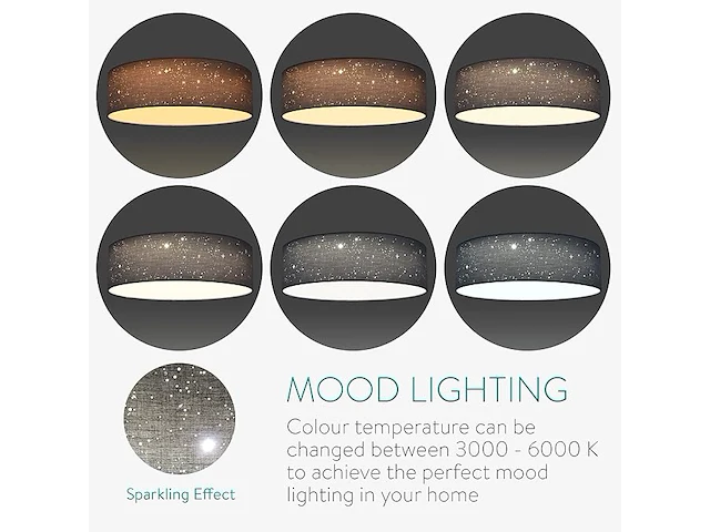 Navaris led plafondlamp - afbeelding 4 van  4