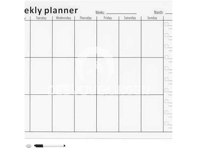 Navaris magnetische weekplanner - afbeelding 2 van  5