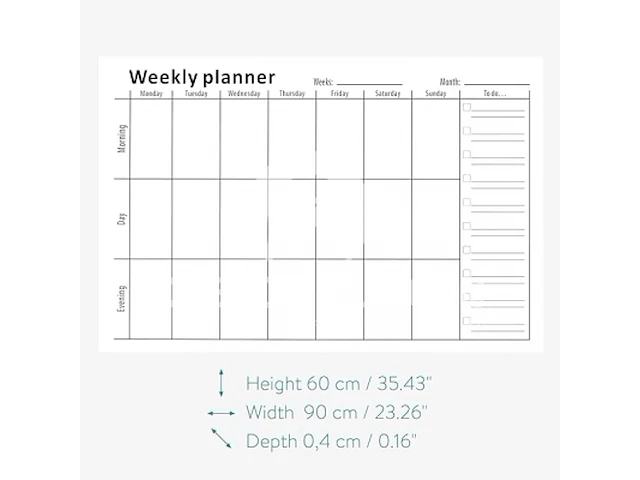 Navaris magnetische weekplanner - afbeelding 3 van  5