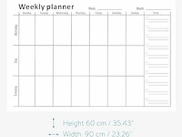 Navaris magnetische weekplanner - afbeelding 2 van  4