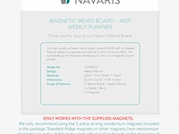 Navaris magnetische weekplanner - afbeelding 4 van  4