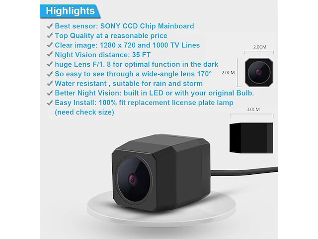 Navinio hd achteruitrijcamera - afbeelding 3 van  4