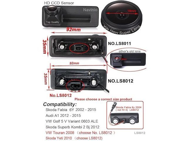 Navinio super pro hd auto achteruitrijcamera - afbeelding 4 van  4