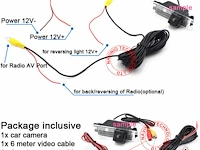 Navinio super pro hd auto nachtzicht achteruitrijcamera - afbeelding 2 van  4