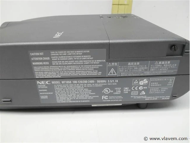 Nec projector mt1050 - afbeelding 2 van  2