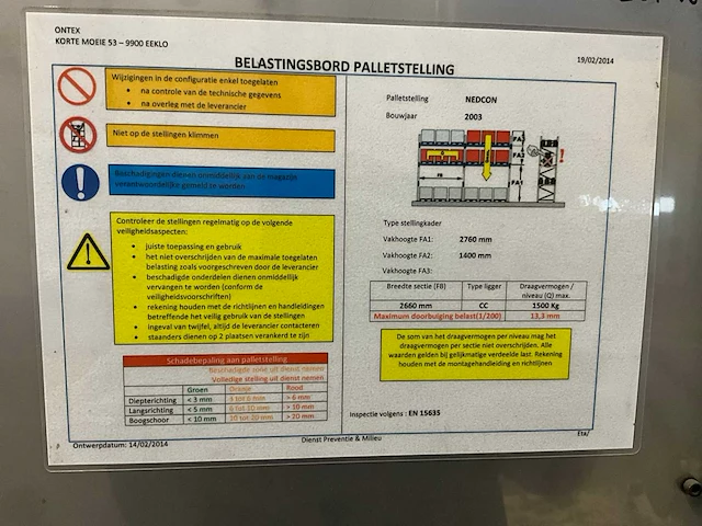 Nedcon palletstelling gebouw 12 - afbeelding 5 van  5