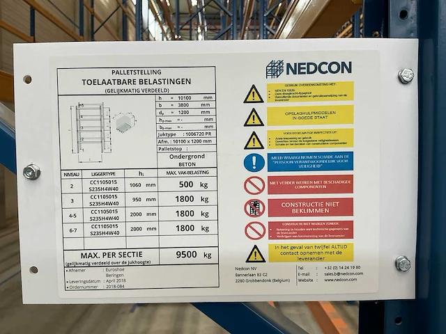 Nedcon palletstelling - afbeelding 5 van  11
