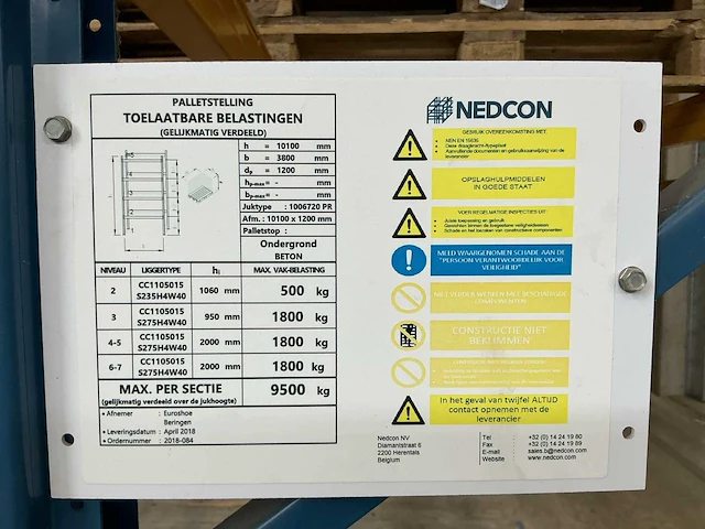 Nedcon palletstelling - afbeelding 3 van  10