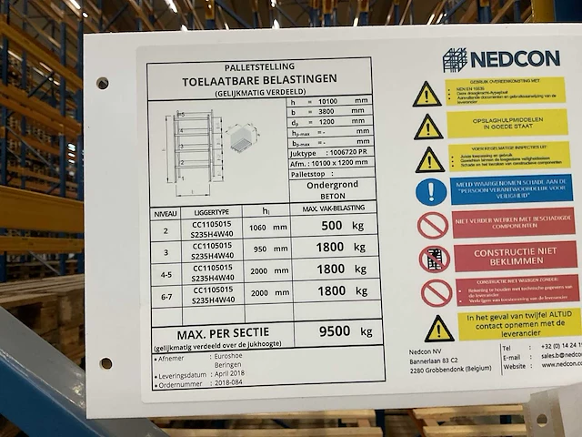 Nedcon palletstelling - afbeelding 4 van  6