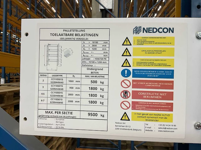 Nedcon palletstelling - afbeelding 5 van  6