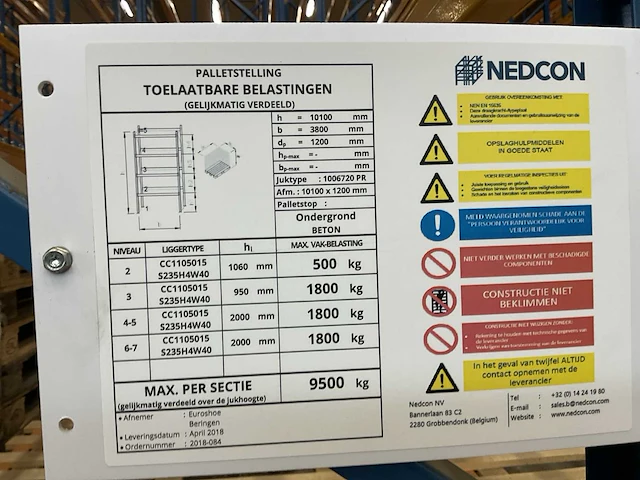 Nedcon palletstelling - afbeelding 5 van  5